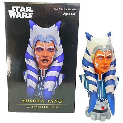 #ad Star Wars Gentle Giant Ahsoka Tano 1:2 Scale Bust Limited Edition 123 1000 $119.97