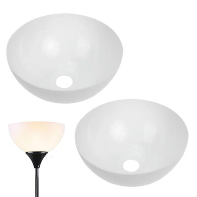 #ad Floor Lamp Shades:2 Pieces Plastic White Lamp Shades for Floor Lamps Table La... $34.29