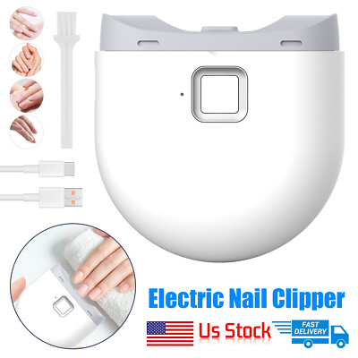#ad Professional Cutter Pedicure Electric Automatic Nail Clippers Toe Thick Nails U $15.09