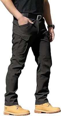 #ad New Men Tactical Cargo Pants Soldier Multi Pocket Work Combat Trousers Outdoor $26.59