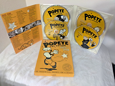 #ad Popeye The Sailor 1933 1938 Volume One 60 Theatrical Shorts on 4 DVD Discs $15.00