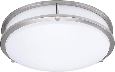 #ad Double Ring Dimmable LED Light Flush Mount Ceiling Light Light Fixture Porch $85.99