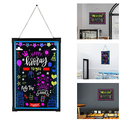 #ad 24quot; LED Message Board Restaurant Menu Sign Illuminated Neon Erasable with Remote $35.91