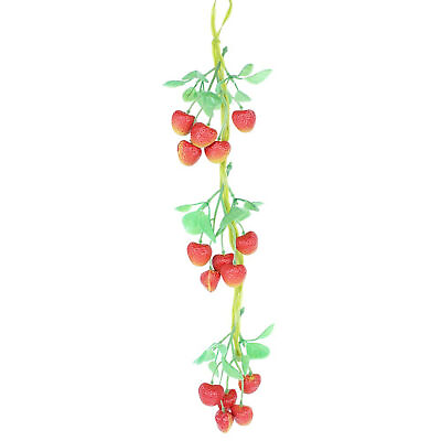 #ad Wall Hanging Artificial Strawberry Fruit String C $33.12