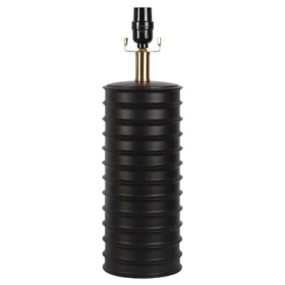 #ad Simplee Adesso Black Finish Column Table Lamp Base 18quot;H Transitional Adult $36.79