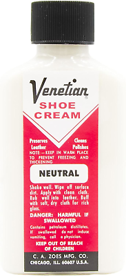 #ad Venetian Shoe Cream 3 Ounces Neutral $14.07