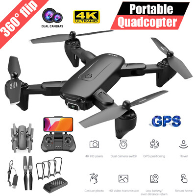 #ad 4DRC F6 GPS Drone with 4K HD Camera WIFI FPV RC Foldable Quadcopter Toy $137.00