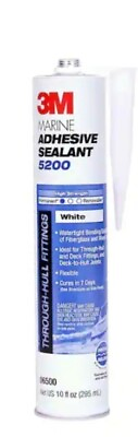 #ad #ad 1 Brand New Sealed Tube 3M 10 Oz. White Marine Adhesive Sealant 5200 06500 $14.95