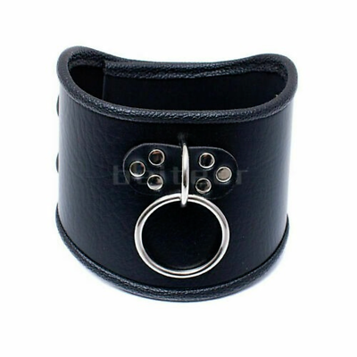 #ad Bondage PU Leather Neck Collar Choker Corset Strict Straighten Posture Restraint $16.89
