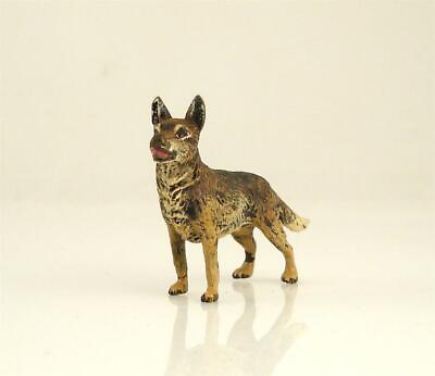 #ad OLD STOCK Franz Bergmann Vienna Standing GERMAN SHEPERD DOG Brass Bronze $154.99