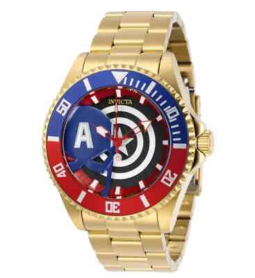 #ad Invicta Marvel Captain America Limited Edition Pro Diver Stainless Watch 29681 $92.90