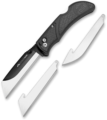 #ad Outdoor Edge Razor Work Folding Knife 420J2 Steel Blade Gray Grivory Handle $23.49