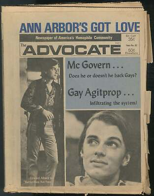 #ad The Advocate 92 August 16 1972 $35.00