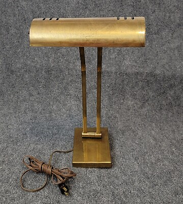 #ad Vintage Brass Portable Desk Table Lamp $80.00