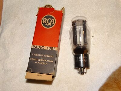 #ad 1 x 5X4g RCA Rectifier Tube Black Plates Hanging Filament 1956 New $34.46