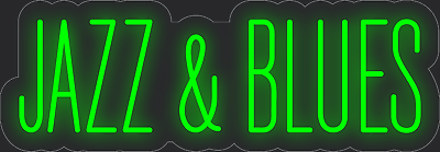 #ad Jazz Blues Green 24x8 inches Neon LED Sign Decor Wall Lights Bright Store $267.99