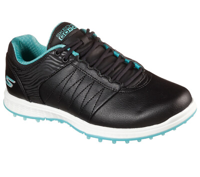 #ad NEW Womens Skechers Go Golf Pivot Golf Shoes 123009 Black Turquoise Pick Size $49.99