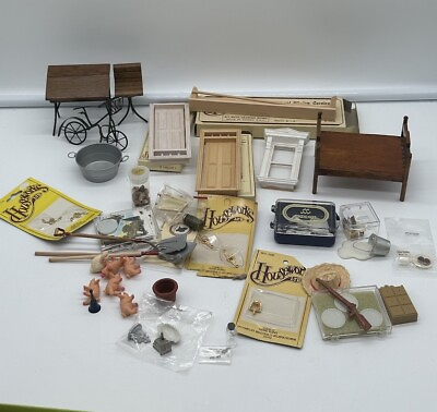 #ad Vintage Dollhouse Miniature Lot 45 Pieces Crysnbon And Housewares LTD $44.00