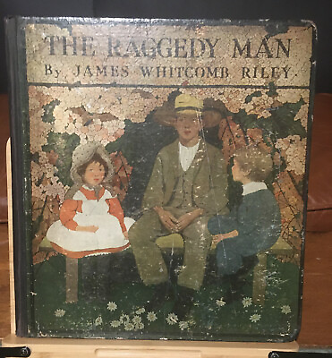 #ad The Raggedy Man 1907 1st Edition JW Riley E.F. Betts illus. Rare original $59.00