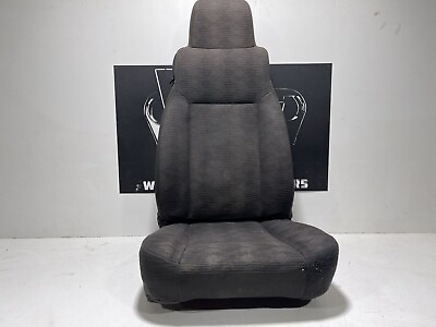 #ad 03 06 Passenger Front Seat Bucket Manual Dark Slate Gray Cloth Jeep Wrangler TJ $287.00