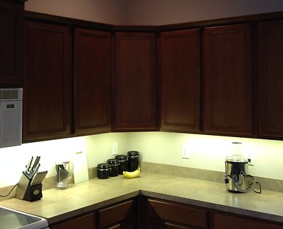 #ad Kitchen Under Cabinet Professional Lighting Kit WARM WHITE LED Strip Tape Light $11.95