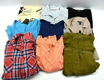 #ad Wholesale Women#x27;s Medium Various Brands amp; Styles Long Sleeve Blouses Lot of 9 $19.13