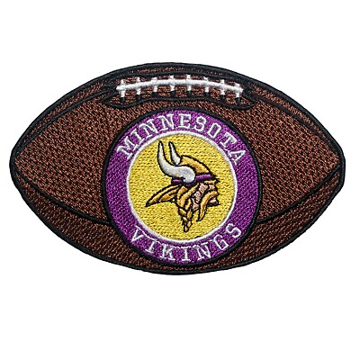 #ad Embroidered Patch. Minnesota Vikings Ball. Iron On. Sew On. Size 5#x27;#x27; x 3.2#x27;#x27; $8.50