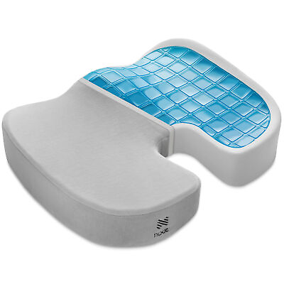 #ad Gel Enhanced Memory Foam Seat Cushion Pillow Office Desk Chair Wheelchair Gray $26.99