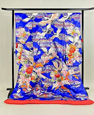 #ad Japanese Kimono Uchikake Wedding Pure Silk japan 1579 $470.00