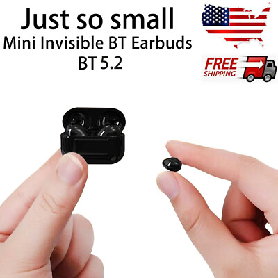 #ad TWS Mini Earbuds Invisible Sleep Headphone Bluetooth 5.2 Earphones Wireless US $13.90