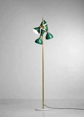 #ad Handcrafted Sputnik Floor Lamp Mid Century Stilnovo Style Italian Brass Lamp $274.00