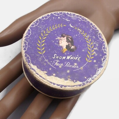 #ad Unused Snow White Face Powder Sealed Topaz Tan Antique Vtg Snow White Products $35.00