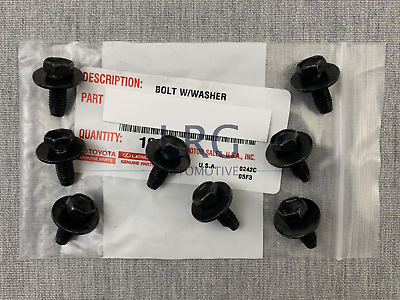 #ad 8 Toyota Front Skid Plate Bolts Tacoma 4Runner FJ Tundra Sequoia OEM 12mm Hex $24.65