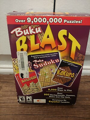 #ad Buku Blast by MERSCOM PC CDRom Game only 2 CDs $9.00
