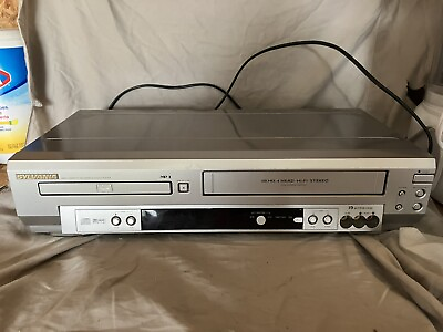 #ad Sylvania DVD VHS VCR 4 Head Combo Player Model SSD803 No Remote Tested Works $34.99