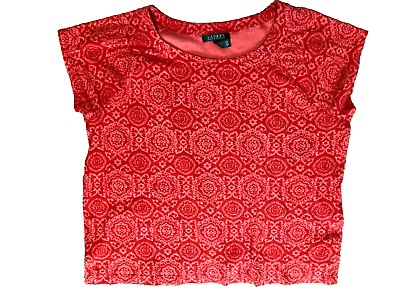 #ad Lauren Ralph Lauren womens cap sleeve top 2XL 100% cotton $12.50