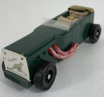 #ad Vintage Car Wooden Handcrafted Grand Prix Awana Duesenberg Green $23.51