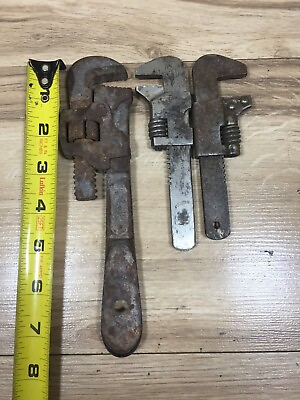 #ad Antique Adjustable Monkey Bicycle Bike Wrench Tool Lot $59.99