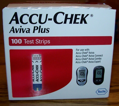 #ad 100 Accu Chek Aviva Plus Test Strips EXP 2.20252 ok boxes 79.99 $79.99