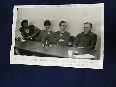 #ad Glossy Press Photo Vintage MCI inmates warn Voke students Concord Massachusetts $17.00