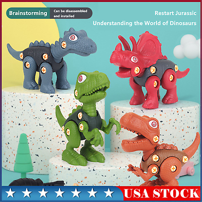 #ad DIY Dinosaur World Spinosaurus Toy Screws Assembly Take Apart Toy W Screwdriver $11.25