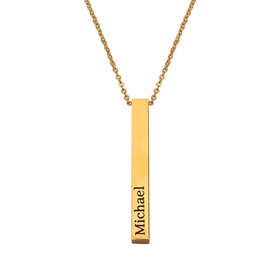 #ad Custom Name Engraved Bar Pendant Personalized Engraved Necklace Women jewelry. $7.69
