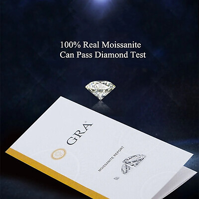 #ad GRA Certified 6.0MM 0.69CT Round VVS1 D Moissanite Diamond Cutting Edge CVD AA3 $32.99