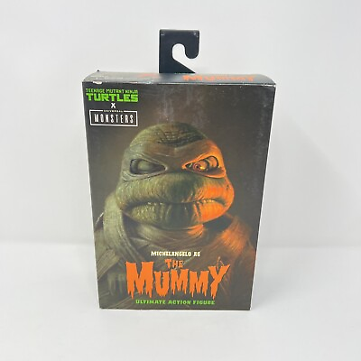 #ad NECA TMNT Ultimate Michelangelo as The Mummy Action Figure Ninja Turtles New $28.00