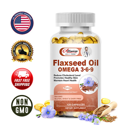#ad Flaxseed Oil Omega 3 6 9 Promotes Skin Health Maintain Heart amp; Skin Health $23.82