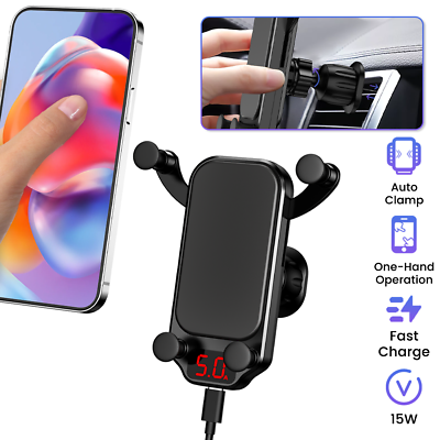#ad Portable 15W Wireless Charger Charging Stand Dock For iPhone Android Cell Phone $31.99
