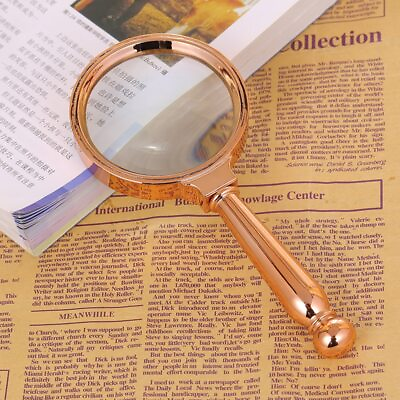 #ad 80Mm Vintage Portable Handheld 10X Loupe Jewelry Magnification Elderly Reading $5.62