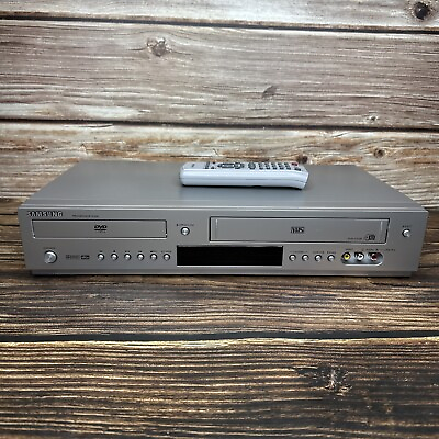 #ad Samsung Dual Deck DVD V5500 Combo DVD VHS Player Recorder VCR w Remote **READ** $14.95