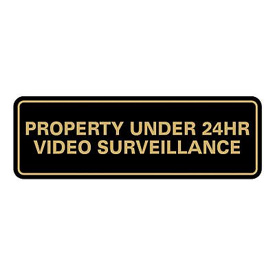 #ad Standard Property Under 24 Video Surveillance Sign $13.29