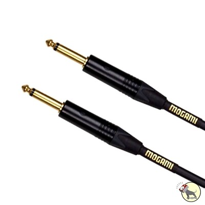 #ad Mogami Gold Series Straight Instrument Guitar Bass Cable 1 4quot; Inch TS 10 ft $49.95
